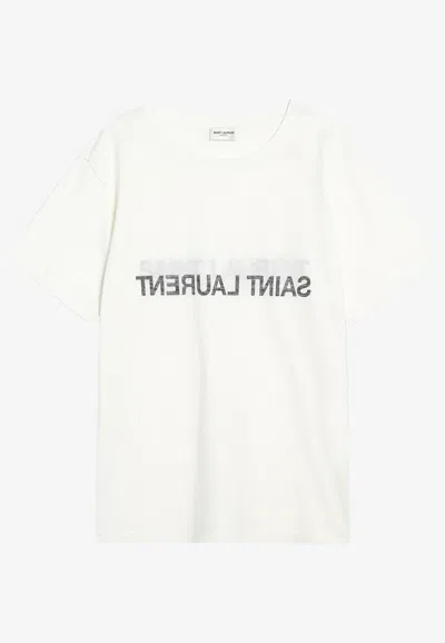 SAINT LAURENT REVERSED LOGO T-SHIRT
