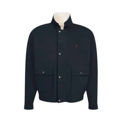 Pre-owned Saint Laurent Reversible Blouson 'navy/ecru' | Blue | Men's Size M