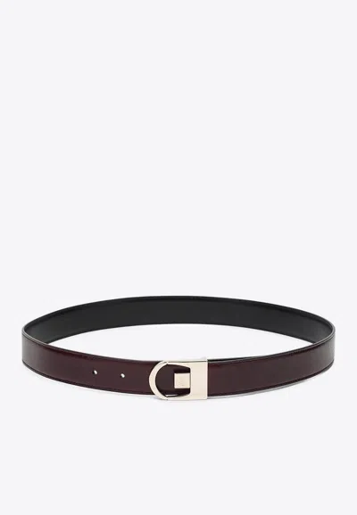 Saint Laurent Reversible Calf Leather Belt