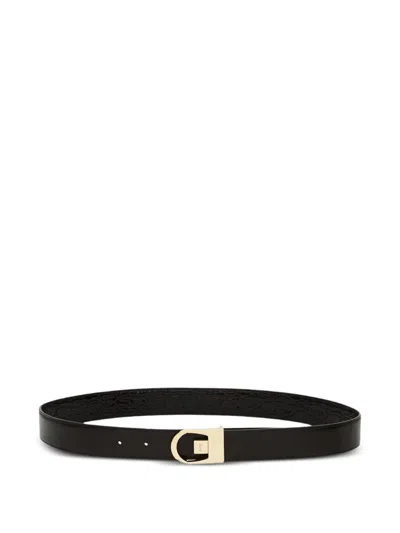 SAINT LAURENT REVERSIBLE LEATHER BELT