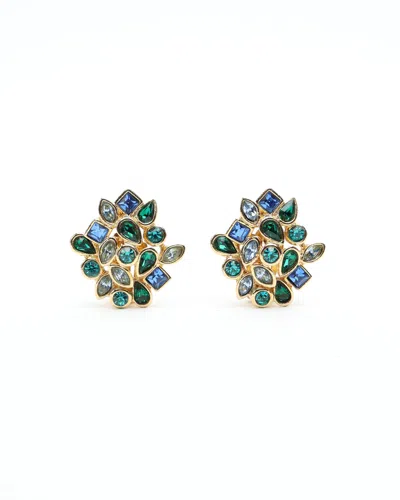 Saint Laurent Rhinestone Clip-on Earrings