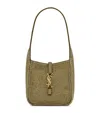 Saint Laurent Rhinestone-embellished Le 5 À 7 Bag In Beige