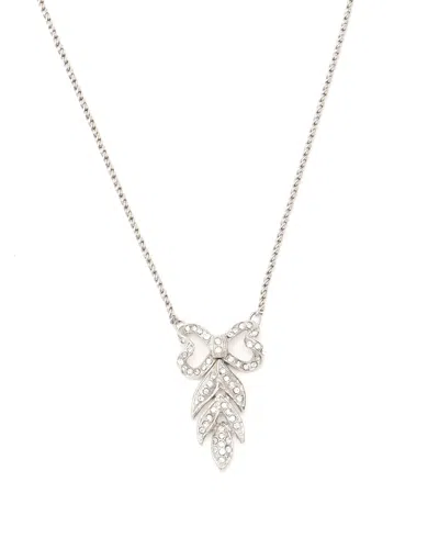 Saint Laurent Rhinestone Necklace In Metallic
