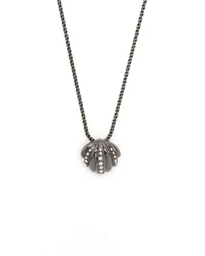 Saint Laurent Rhinestone Necklace In Neutral
