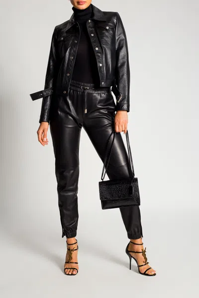 Saint Laurent Rib-knit Turtleneck Sweater In Black