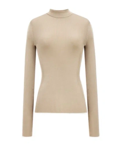 SAINT LAURENT TOP IN RIBBED SILK