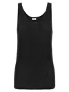 Saint Laurent Fitted Classic Tank Top In Black