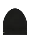 Saint Laurent Ribbed Beanie In Black