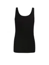 Saint Laurent Ribbed Cotton And Modal Tank Top