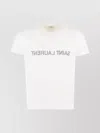 Saint Laurent Reverse Logo T-shirt 'naturel/noir'