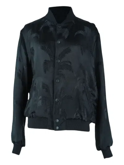 Pre-owned Saint Laurent Ribbed-hem Jacket In Black