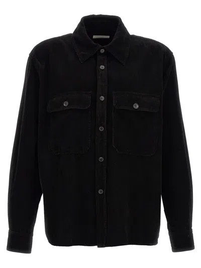 SAINT LAURENT RIBBED VELVET SHIRT