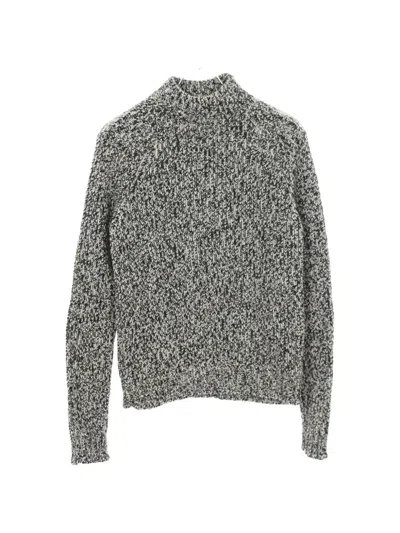 Pre-owned Saint Laurent Rib-knit Wool Sweater In Black