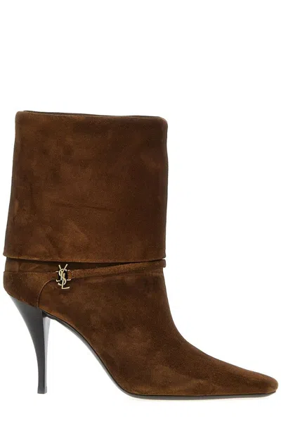 SAINT LAURENT SAINT LAURENT NIKI POINTED TOE ANKLE BOOTS