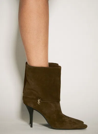 SAINT LAURENT RICKY SUEDE BOOTS