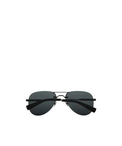 Saint Laurent Rimless Pilot Sunglasses In Black