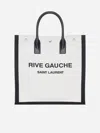 SAINT LAURENT RIVE GAUCHE CANVAS TOTE BAG <BR/>