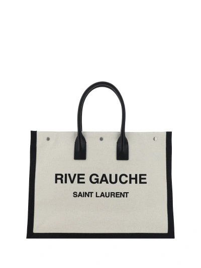 Saint Laurent Rive Gauche Handbag In Greggio/nero/nero/ne