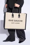 Saint Laurent Rive Gauche Printed Tote Bag In Cream