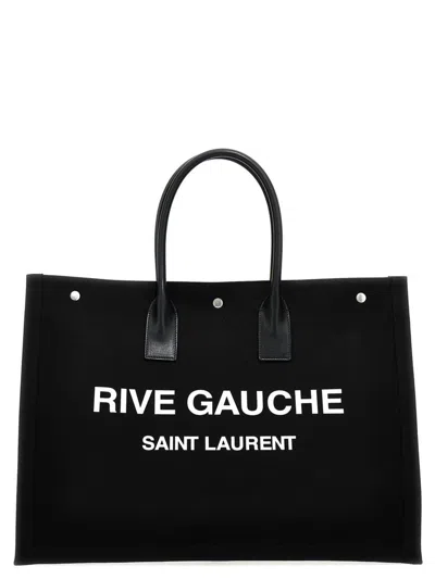 Saint Laurent Women's Noe Cabas Rive Gauche Tote In Black