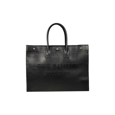 Pre-owned Saint Laurent Rive Gauche Large Tote Bag 'black' | Women's Size Onesize
