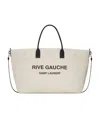 Saint Laurent Rive Gauche Maxi Tote Bag In Nude