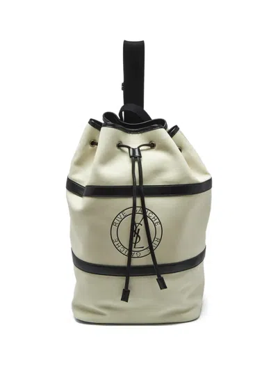 Pre-owned Saint Laurent Rive Gauche Sling Bag In Neutral