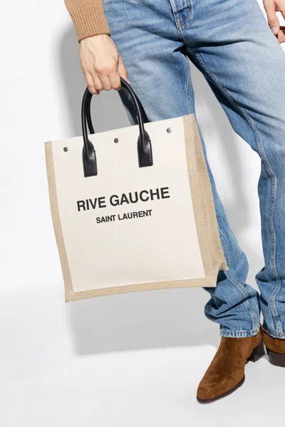 Saint Laurent ‘rive Gauche North/south' Shopper Bag In Cream