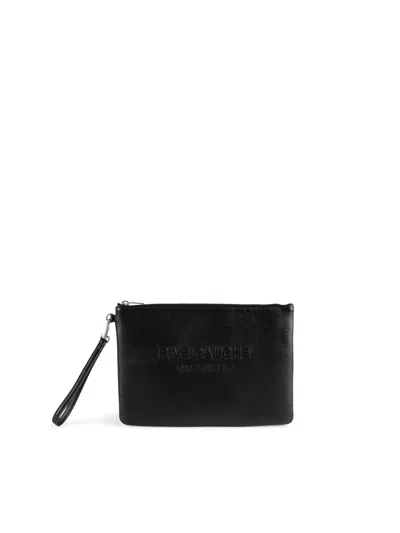 Saint Laurent Rive Gauche Pouch In Nero