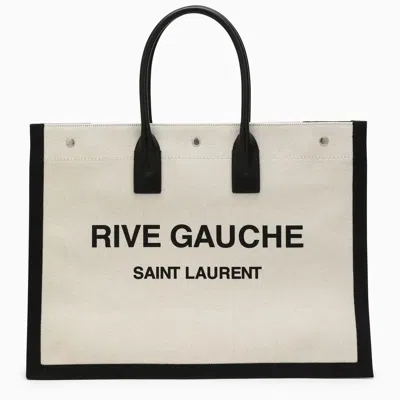 Saint Laurent Rive Gauche Shopping Bag In Greggio Ner
