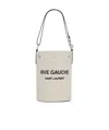 Saint Laurent Rive Gauche Shopping Bag In White