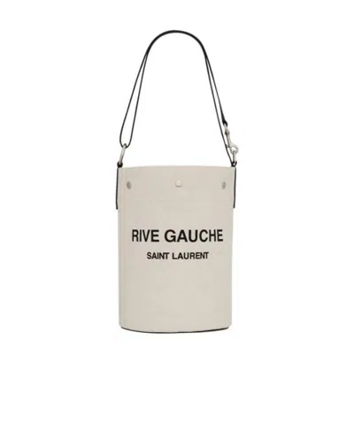 Saint Laurent Rive Gauche Shopping Bag In White
