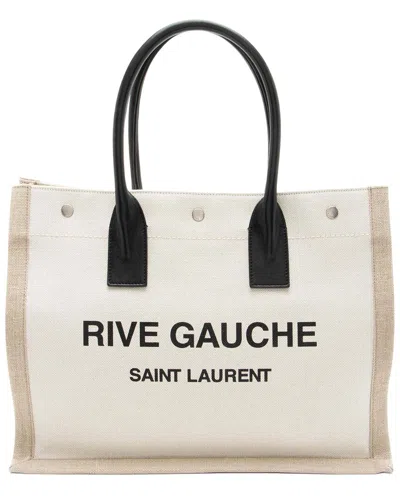 Pre-owned Saint Laurent Rive Gauche Small Tote (authentic Pre-loved)