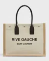 Saint Laurent Logo-print Tote-bag In Gray/white
