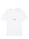 Saint Laurent Logo-print Cotton T-shirt In White
