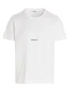 Saint Laurent Logo-print Cotton T-shirt In White