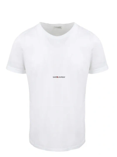 Saint Laurent Rive Gauche T-shirt In White