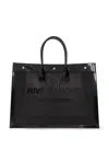 Saint Laurent Rive Gauche Top Handle Bag In Black