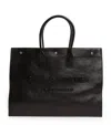 Saint Laurent Rive Gauche Tote Bag In Black