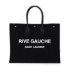Saint Laurent Rive Gauche Tote Bag In Black