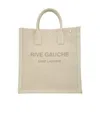 Saint Laurent Rive Gauche Tote Bag In Nude