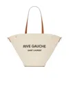 Saint Laurent Rive Gauche Tote Bag In Nude