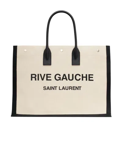 SAINT LAURENT SAINT LAURENT RIVE GAUCHE LARGE TOTE BAG