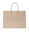 Saint Laurent Rive Gauche Shopper In Nude