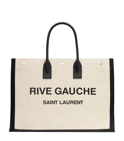 Saint Laurent Rive Gauche Tote Bag In White