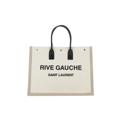 Pre-owned Saint Laurent Rive Gauche Tote 'neutral' | Tan | Women's Size Onesize In Brown