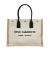 Saint Laurent Rive Gauche Tote Shopping Bag In White