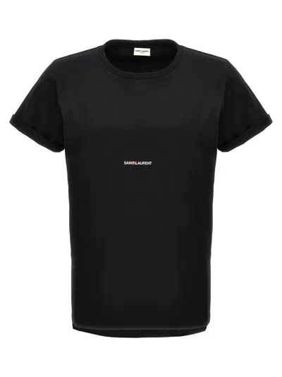 Saint Laurent Rive Gauche T-shirt In Black
