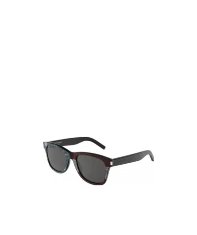 Saint Laurent Rivet Sunglasses In Black