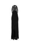 Saint Laurent Lace-trimmed Silk Charmeuse Gown